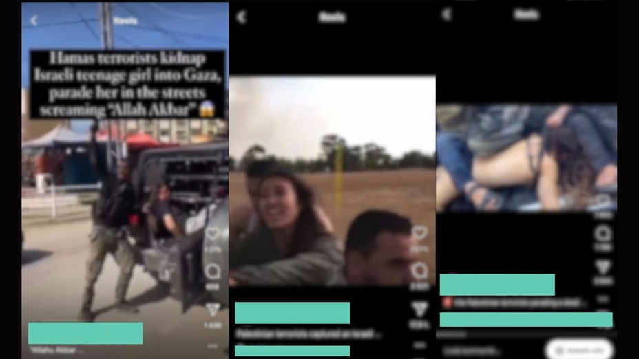 Skärmdumpar av offentliga videor som cirkulerar på Instagram. Dessa bilder har delvis censurerats av SomeBuddy.